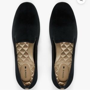 Birdies the Starling black velvet loafers size 11